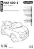 FIAT 500 S. IGED Star IGED1172. HBsjO HL Hgw hkm FI001801G184 USO E MANUTENZIONE USE AND CARE UTILISATION ET ENTRETIEN GEBRAUCH UND WARTUNG