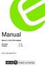 Manual. Metrel A 1532 EVSE adapter. Svenska 3-6 English 8-10 EAN: