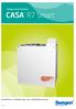 Swegon Home Solutions CASA. R7 Smart. Installations-, driftsättnings- och underhållsanvisning. R7_b_SE-t