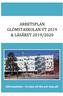ARBETSPLAN GLÖMSTASKOLAN VT 2019 & LÄSÅRET 2019/2020