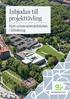 Inbjudan till projekttävling. Nytt universitetsbibliotek i Göteborg